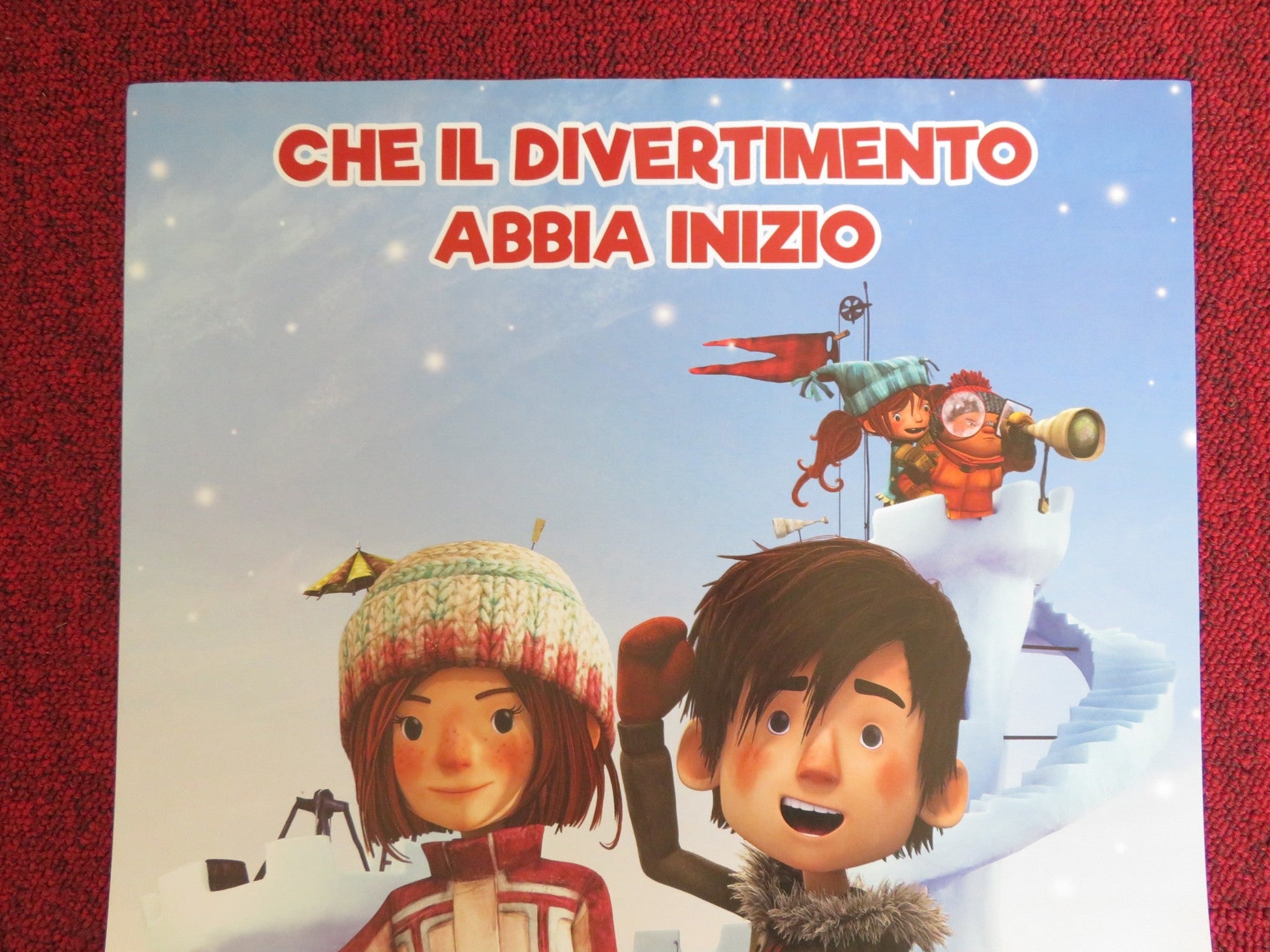SNOWTIME! ITALIAN LOCANDINA POSTER ANGEL GALUPPO LUCINDA DAVIS 2015 Rendezvous Cinema Movie posters