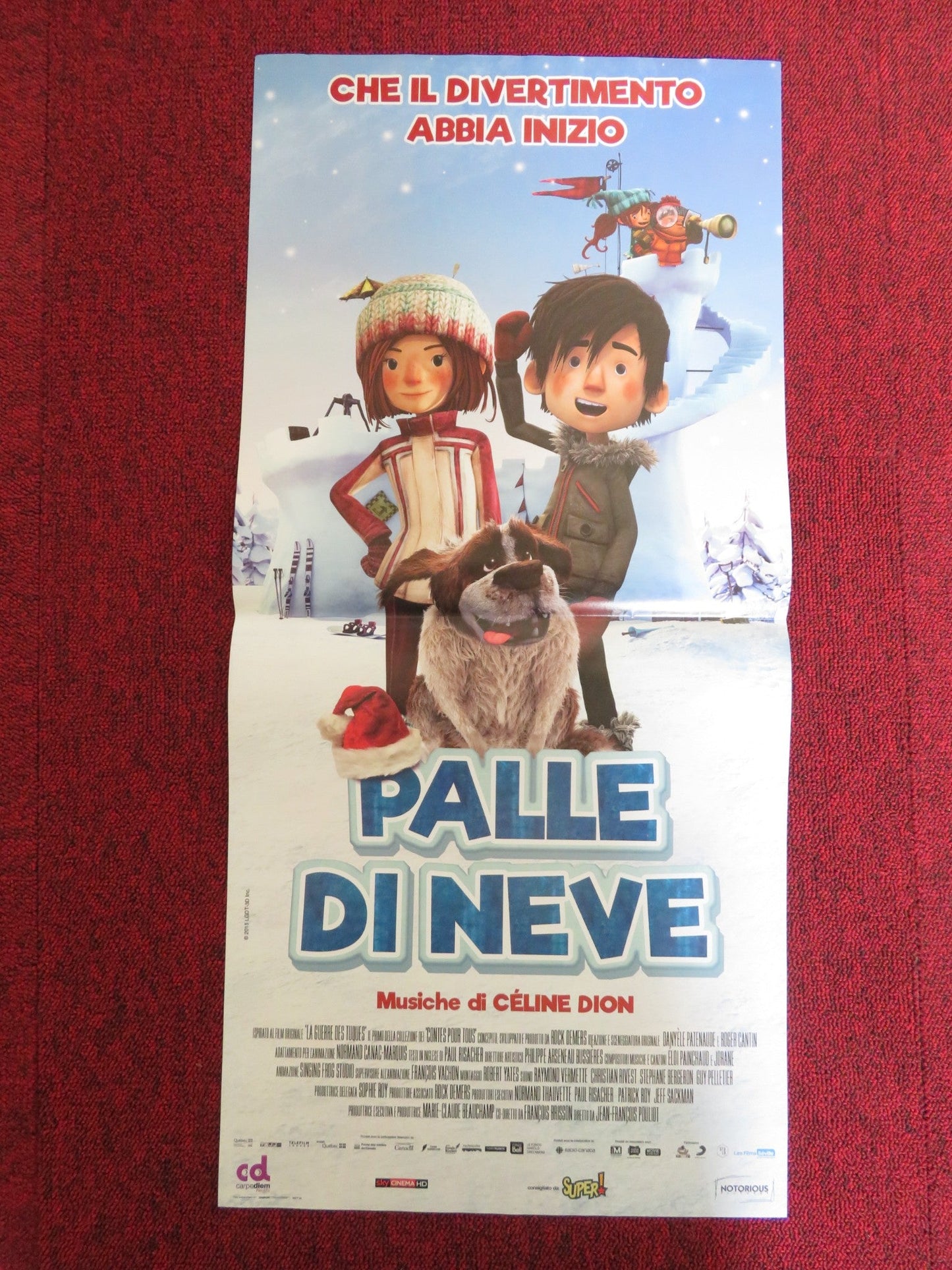 SNOWTIME! ITALIAN LOCANDINA POSTER ANGEL GALUPPO LUCINDA DAVIS 2015 Rendezvous Cinema Movie posters