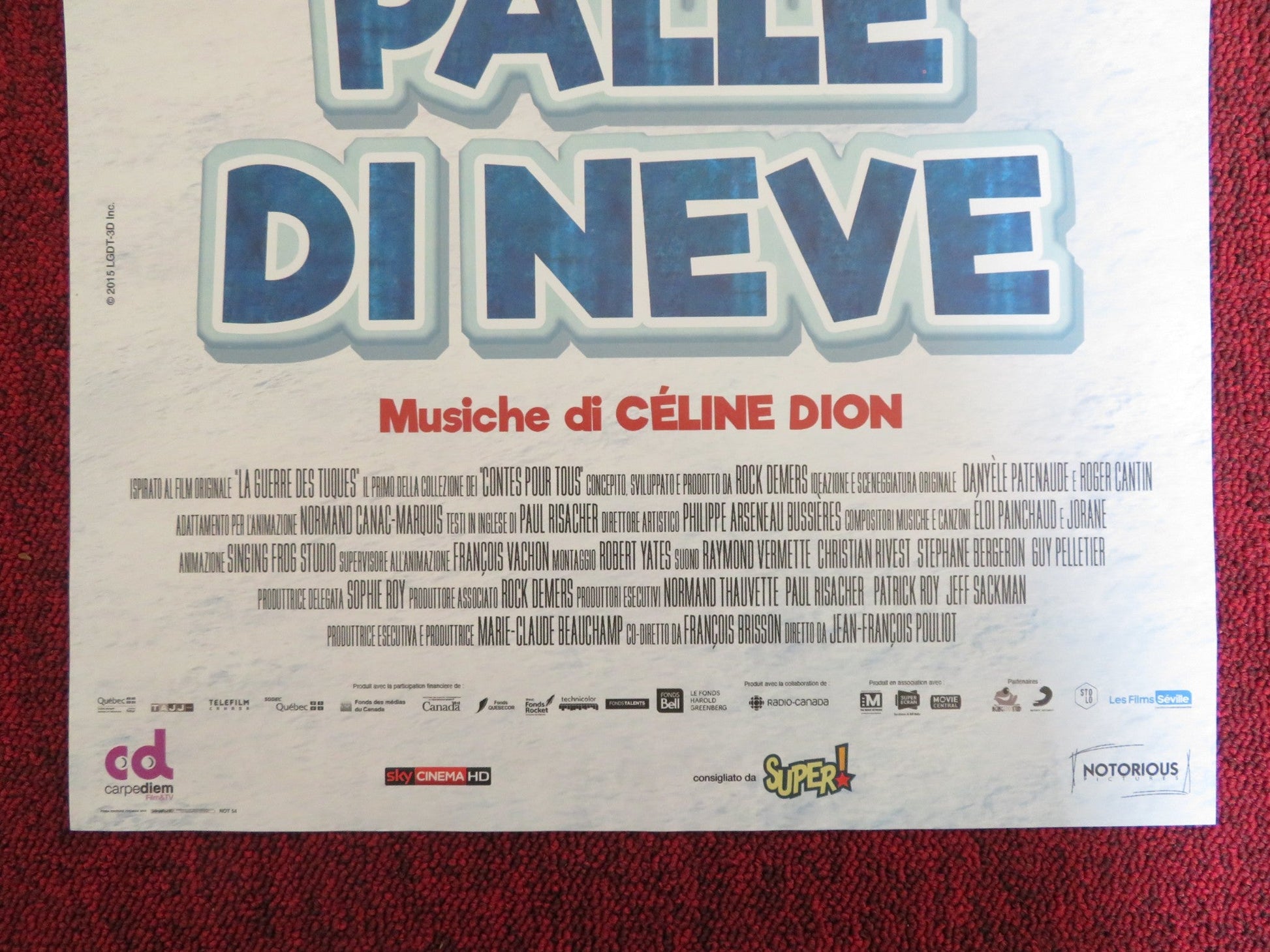 SNOWTIME! ITALIAN LOCANDINA POSTER ANGEL GALUPPO LUCINDA DAVIS 2015 Rendezvous Cinema Movie posters