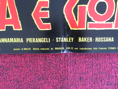 SODOM AND GOMORRAH - B ITALIAN FOTOBUSTA POSTER STEWART GRANGER PIER ANGELI 1962 Rendezvous Cinema Movie posters