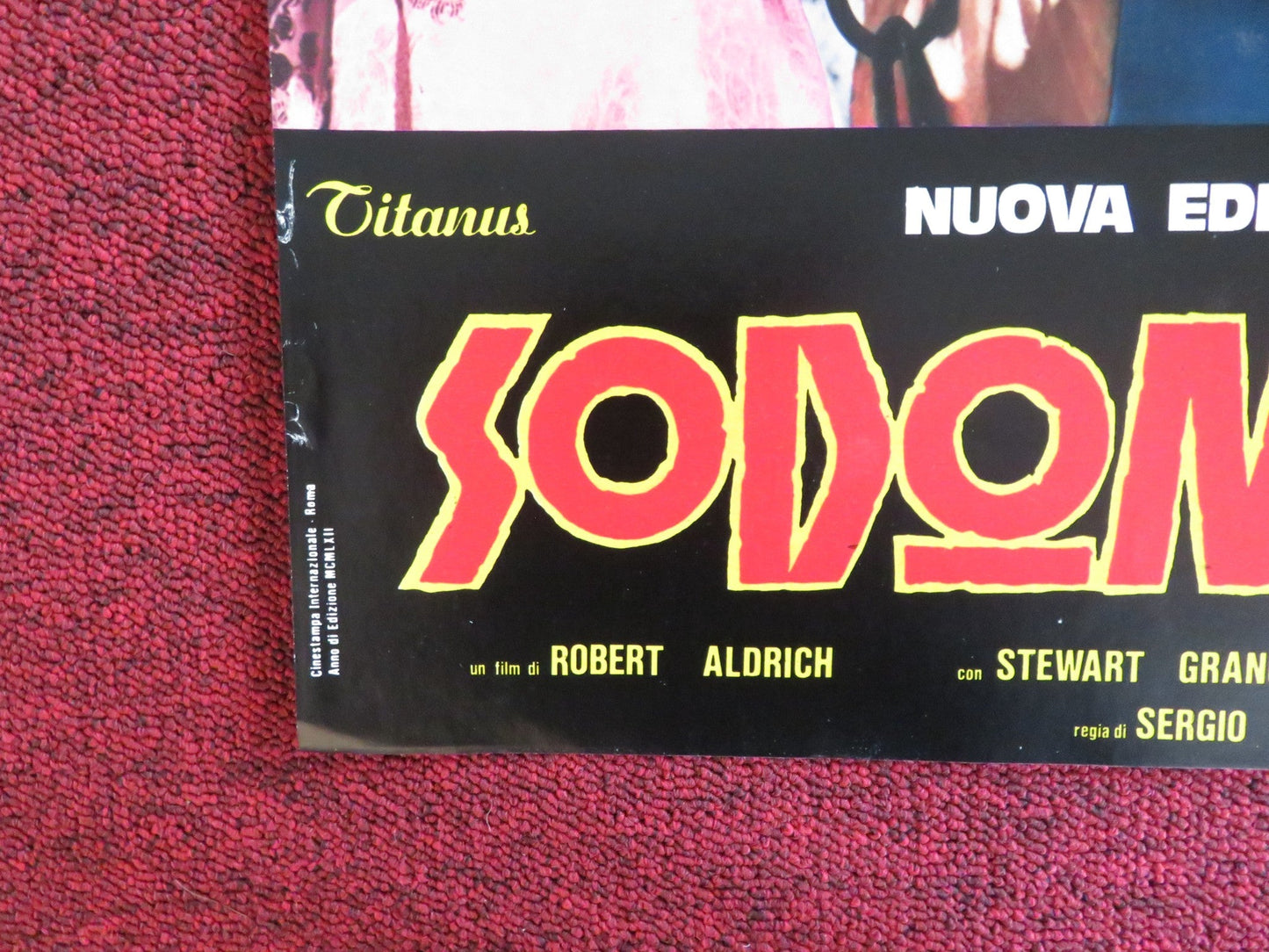 SODOM AND GOMORRAH - B ITALIAN FOTOBUSTA POSTER STEWART GRANGER PIER ANGELI 1962 Rendezvous Cinema Movie posters