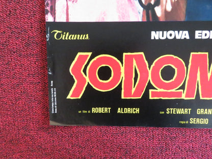 SODOM AND GOMORRAH - B ITALIAN FOTOBUSTA POSTER STEWART GRANGER PIER ANGELI 1962 Rendezvous Cinema Movie posters