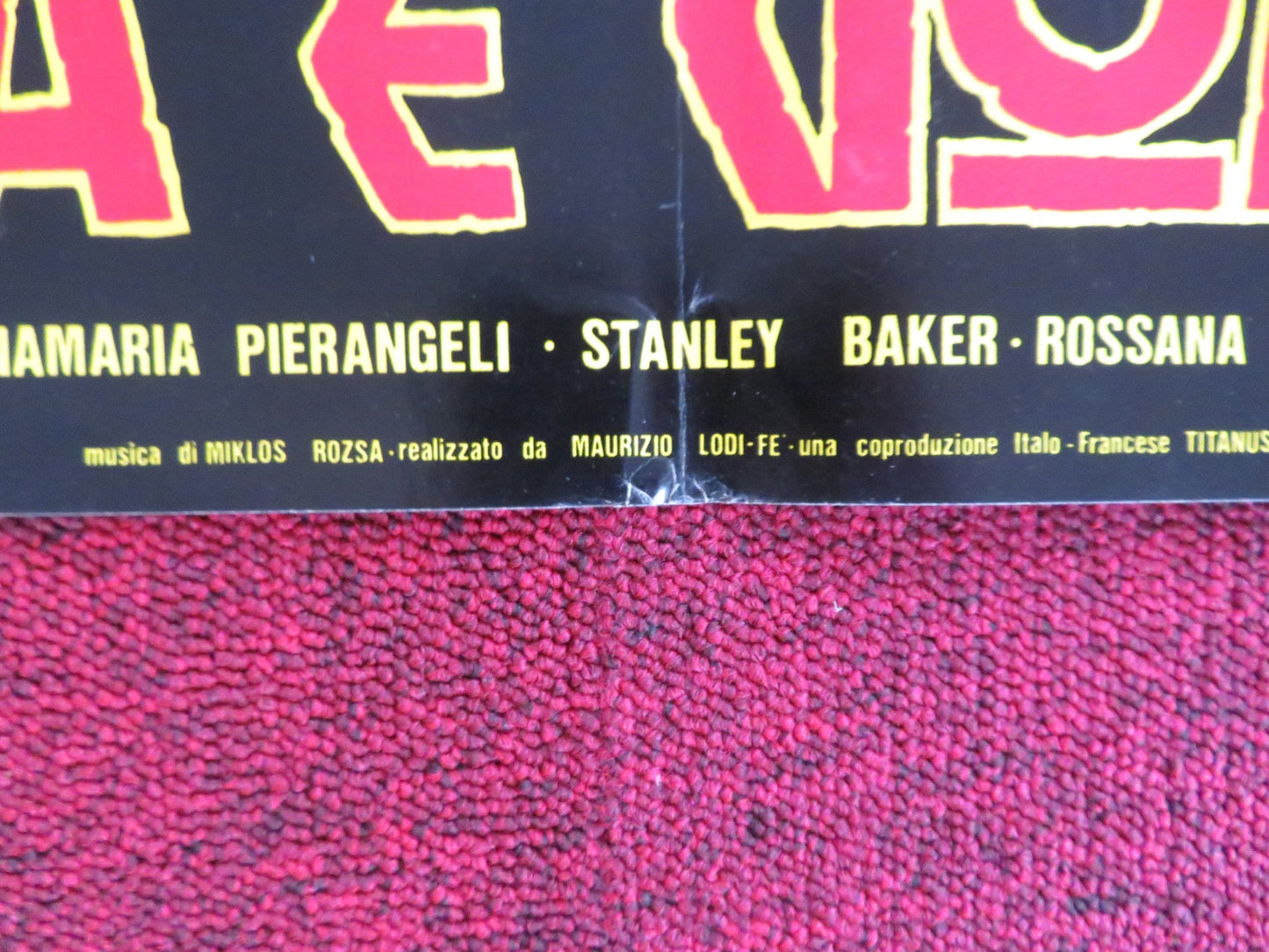 SODOM AND GOMORRAH - C ITALIAN FOTOBUSTA POSTER STEWART GRANGER PIER ANGELI 1962 Rendezvous Cinema Movie posters