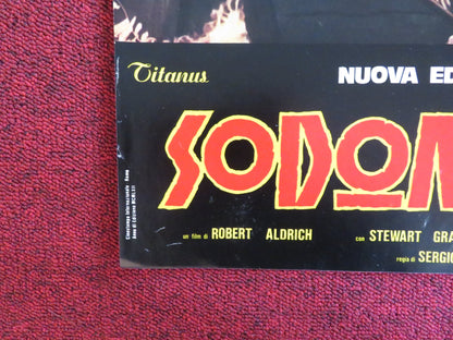 SODOM AND GOMORRAH - C ITALIAN FOTOBUSTA POSTER STEWART GRANGER PIER ANGELI 1962 Rendezvous Cinema Movie posters