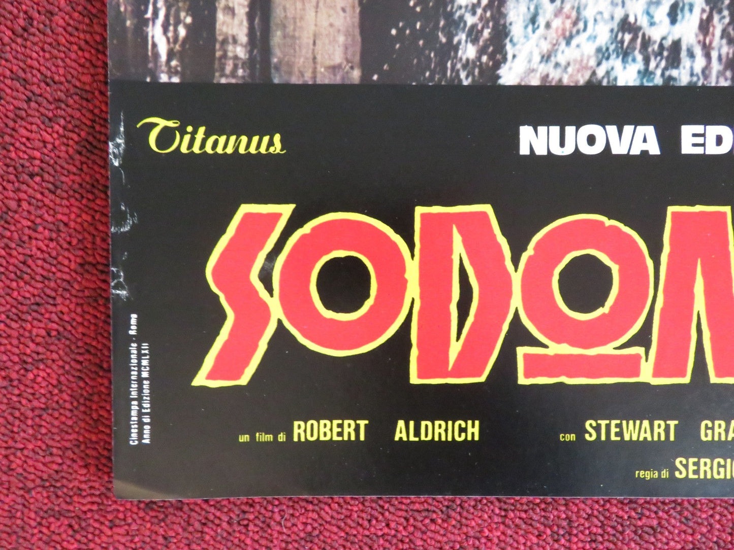 SODOM AND GOMORRAH - D ITALIAN FOTOBUSTA POSTER STEWART GRANGER PIER ANGELI 1962 Rendezvous Cinema Movie posters