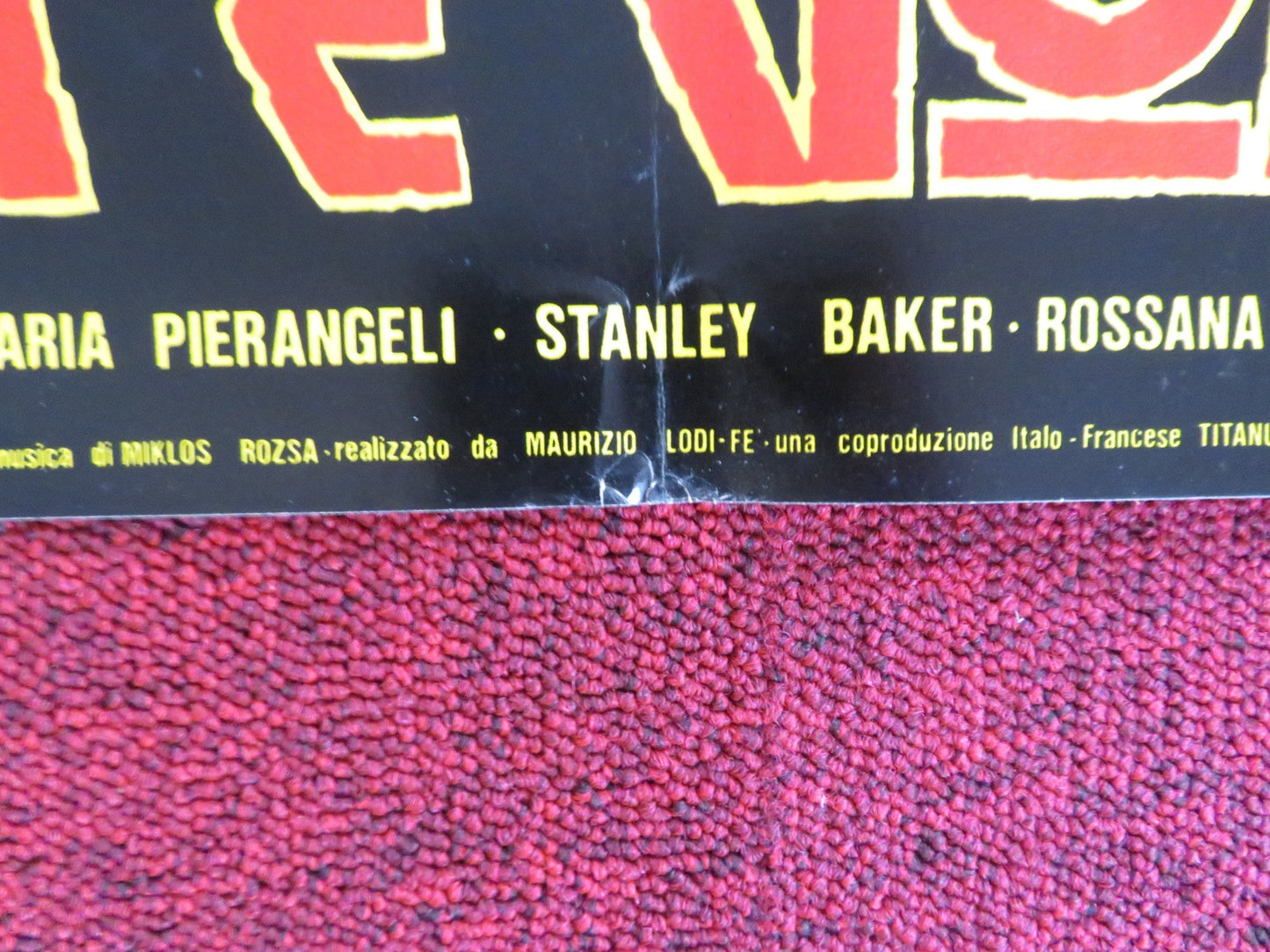 SODOM AND GOMORRAH - D ITALIAN FOTOBUSTA POSTER STEWART GRANGER PIER ANGELI 1962 Rendezvous Cinema Movie posters