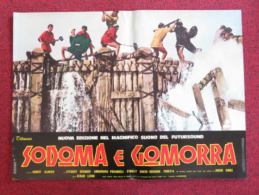 SODOM AND GOMORRAH - D ITALIAN FOTOBUSTA POSTER STEWART GRANGER PIER ANGELI 1962 Rendezvous Cinema Movie posters