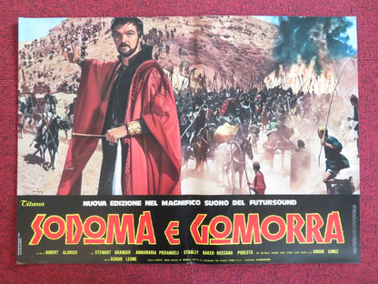SODOM AND GOMORRAH - E ITALIAN FOTOBUSTA POSTER STEWART GRANGER PIER ANGELI 1962 Rendezvous Cinema Movie posters