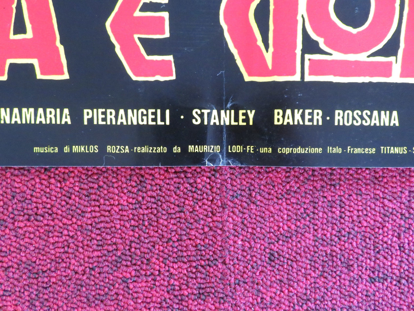 SODOM AND GOMORRAH - E ITALIAN FOTOBUSTA POSTER STEWART GRANGER PIER ANGELI 1962 Rendezvous Cinema Movie posters