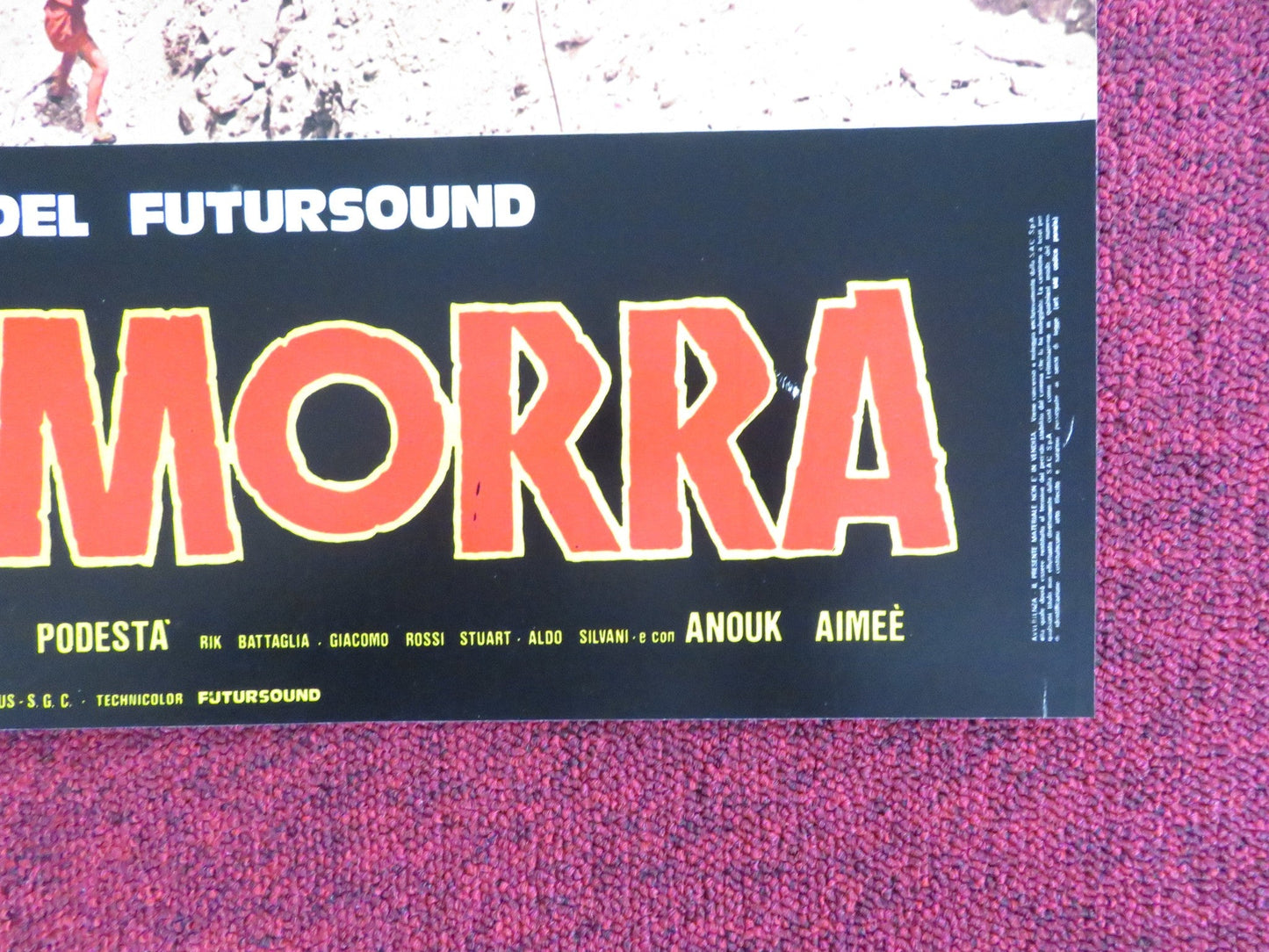 SODOM AND GOMORRAH - F ITALIAN FOTOBUSTA POSTER STEWART GRANGER PIER ANGELI 1962 Rendezvous Cinema Movie posters