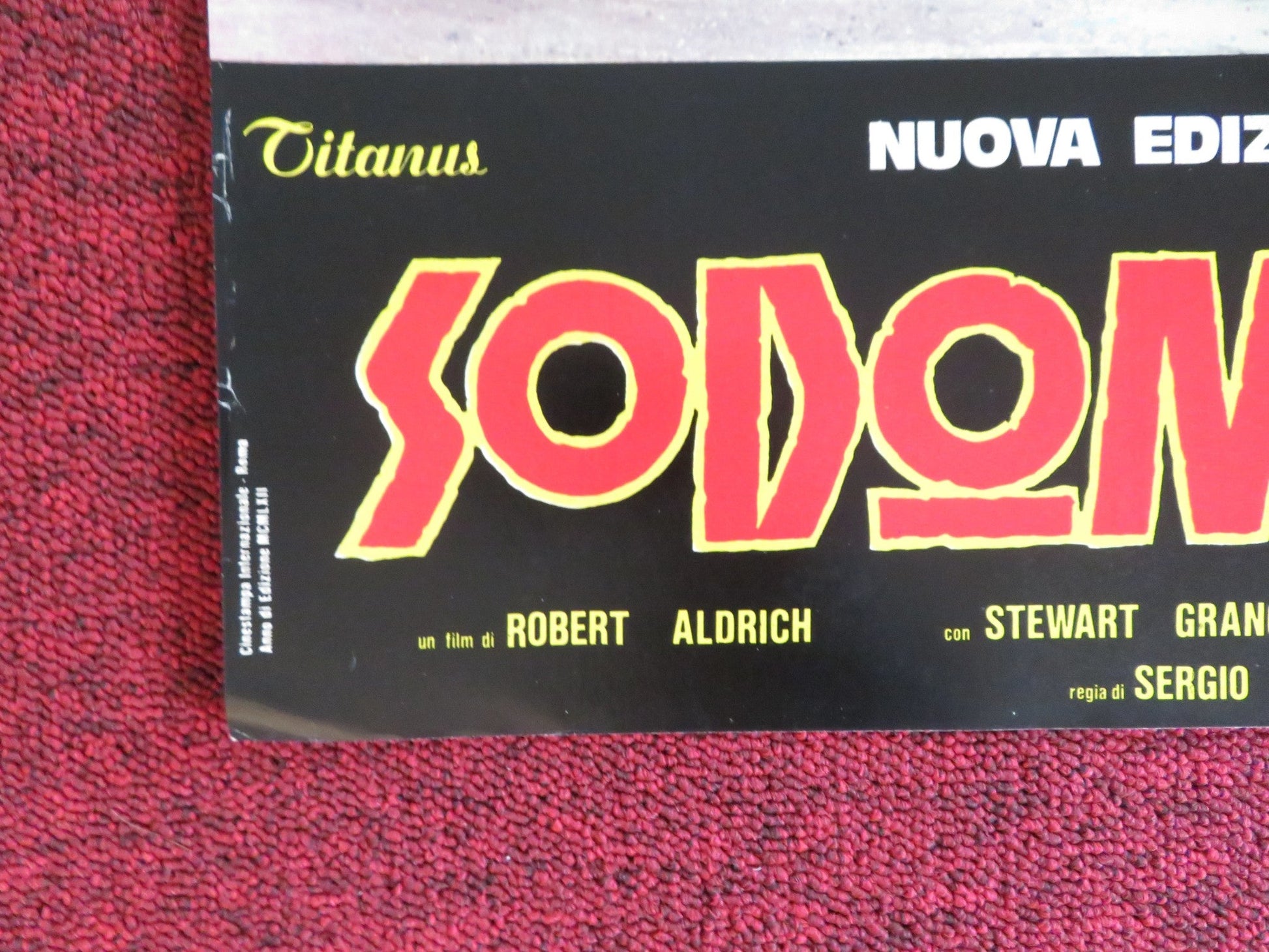 SODOM AND GOMORRAH - I ITALIAN FOTOBUSTA POSTER STEWART GRANGER PIER ANGELI 1962 Rendezvous Cinema Movie posters