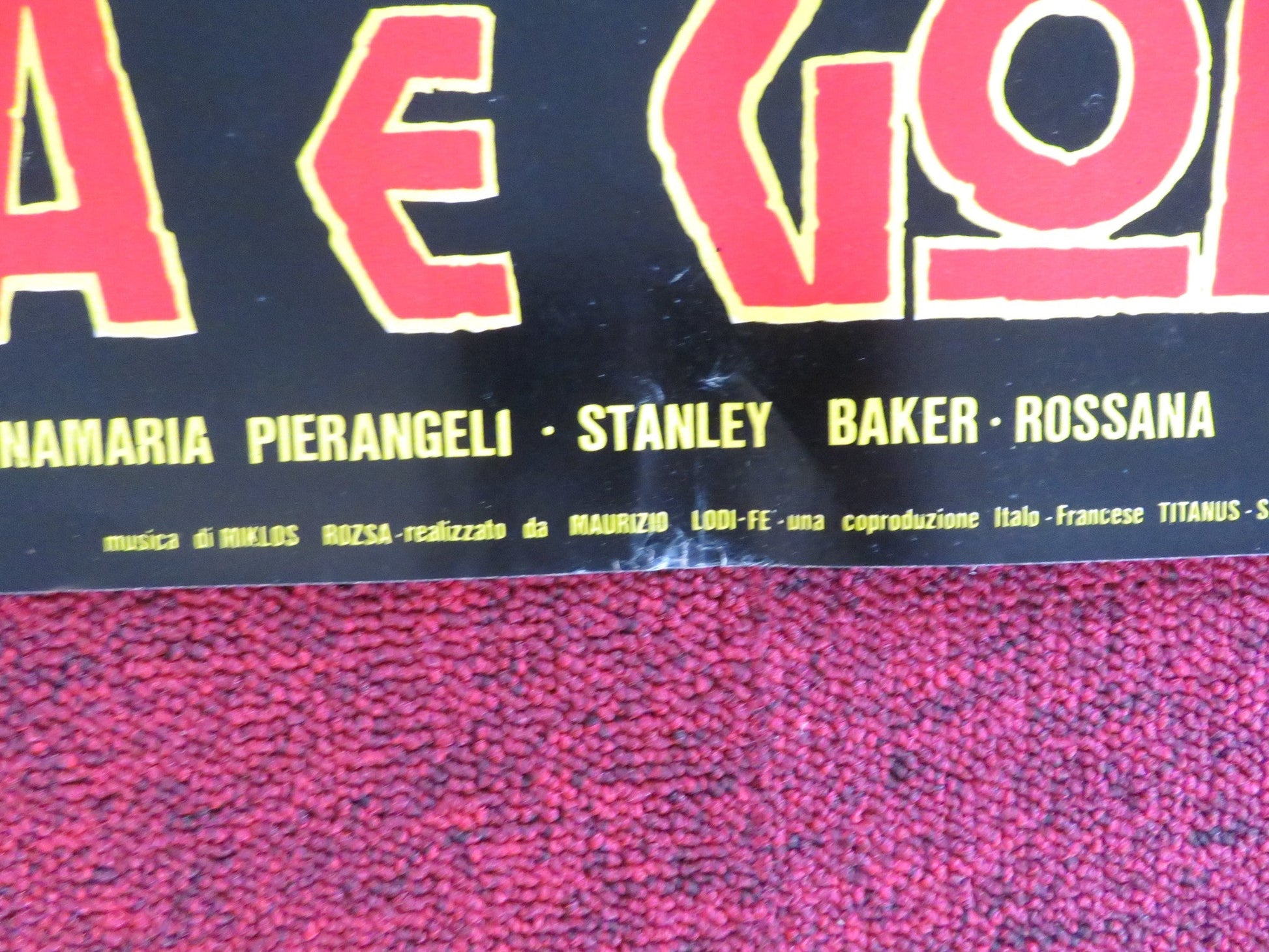 SODOM AND GOMORRAH - I ITALIAN FOTOBUSTA POSTER STEWART GRANGER PIER ANGELI 1962 Rendezvous Cinema Movie posters