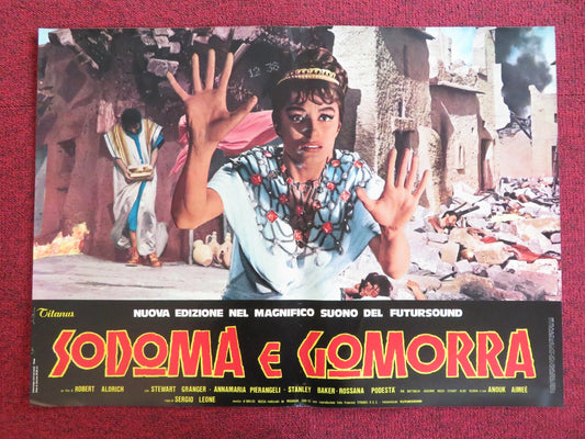 SODOM AND GOMORRAH - I ITALIAN FOTOBUSTA POSTER STEWART GRANGER PIER ANGELI 1962 Rendezvous Cinema Movie posters