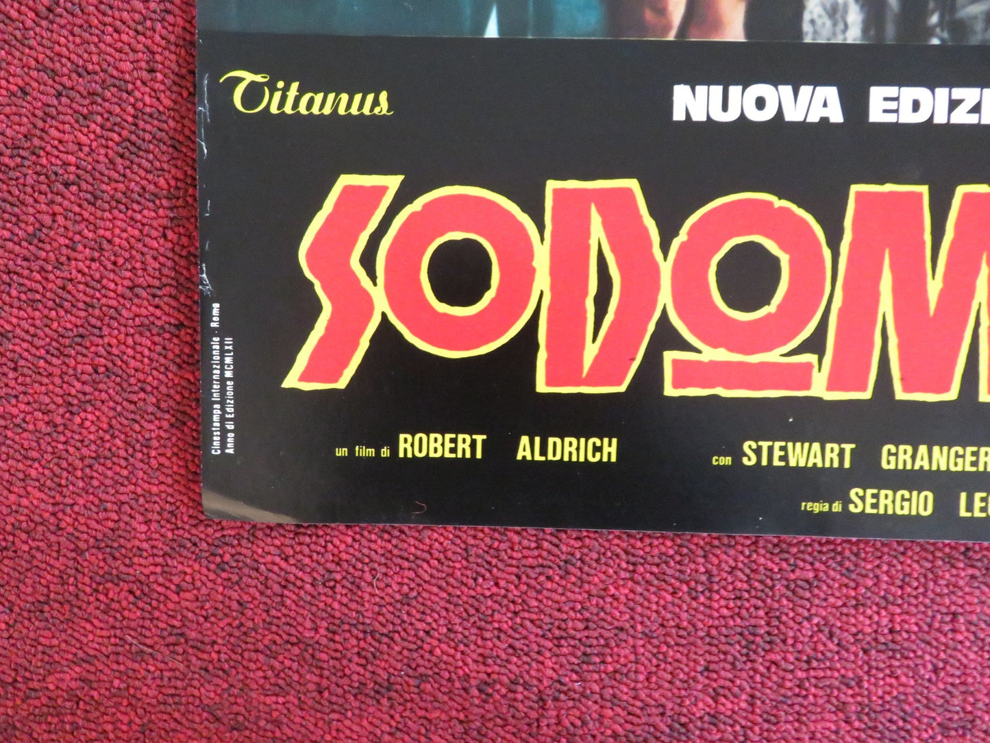 SODOM AND GOMORRAH - J ITALIAN FOTOBUSTA POSTER STEWART GRANGER PIER ANGELI 1962 Rendezvous Cinema Movie posters