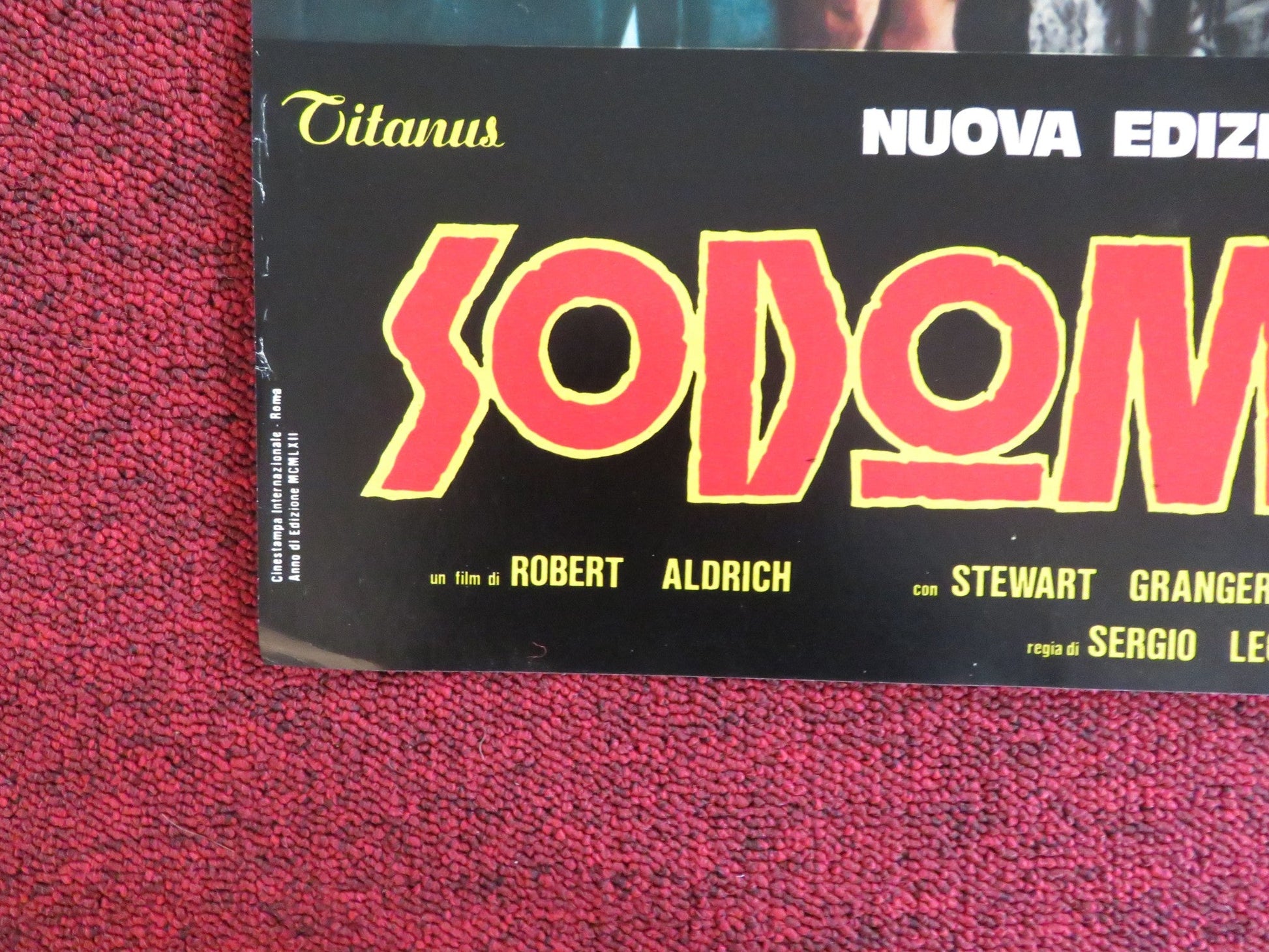 SODOM AND GOMORRAH - J ITALIAN FOTOBUSTA POSTER STEWART GRANGER PIER ANGELI 1962 Rendezvous Cinema Movie posters