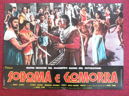 SODOM AND GOMORRAH - J ITALIAN FOTOBUSTA POSTER STEWART GRANGER PIER ANGELI 1962 Rendezvous Cinema Movie posters