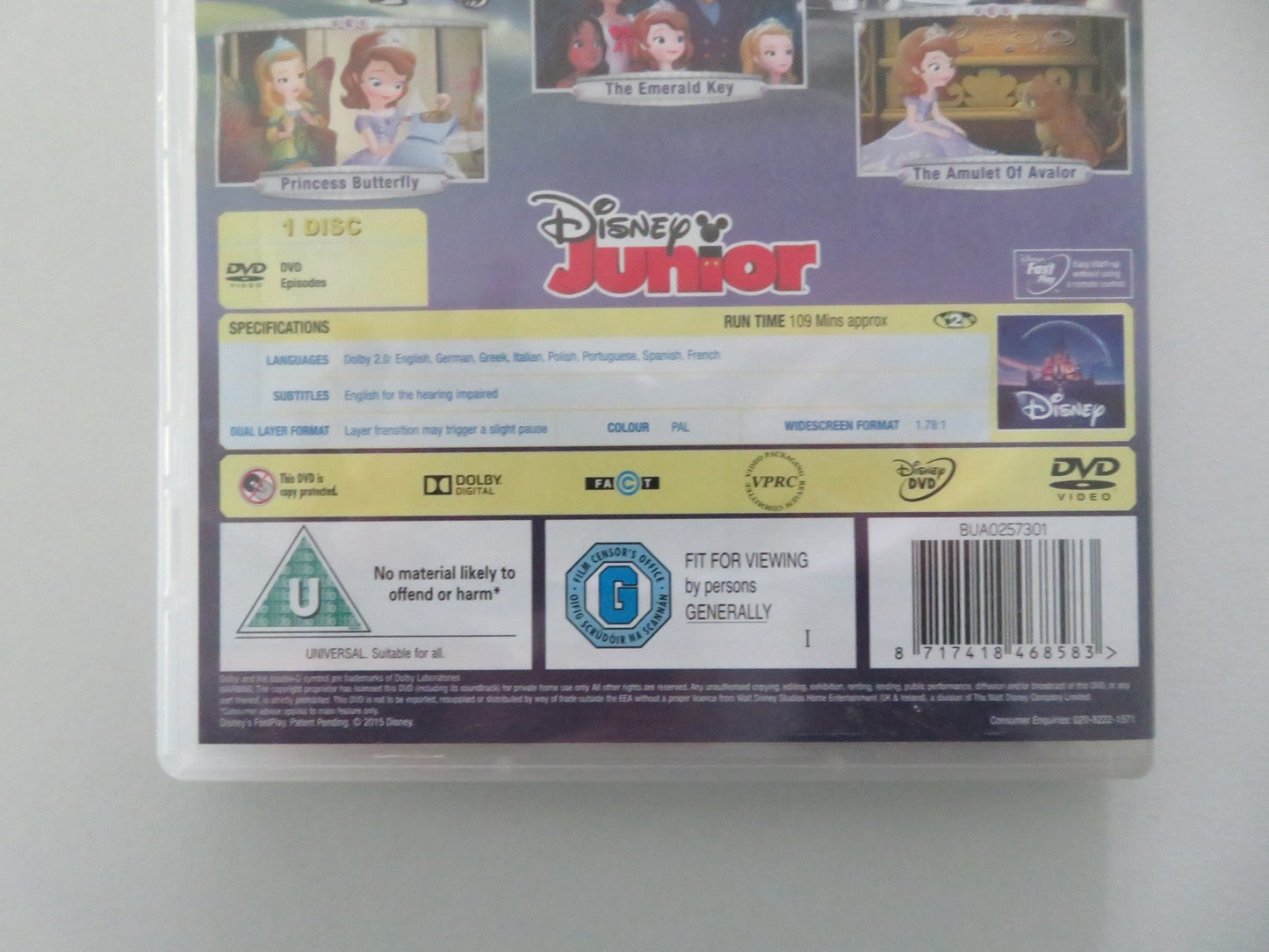 Sofia the First - The Curse of Princess Ivy (DVD) Disney 2014 Region 2 Movie posters