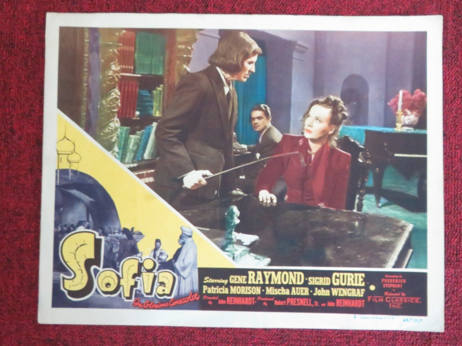 SOFIA US LOBBY CARD FULL SET GENE RAYMOND SIGRID GURIE 1948 Movie posters
