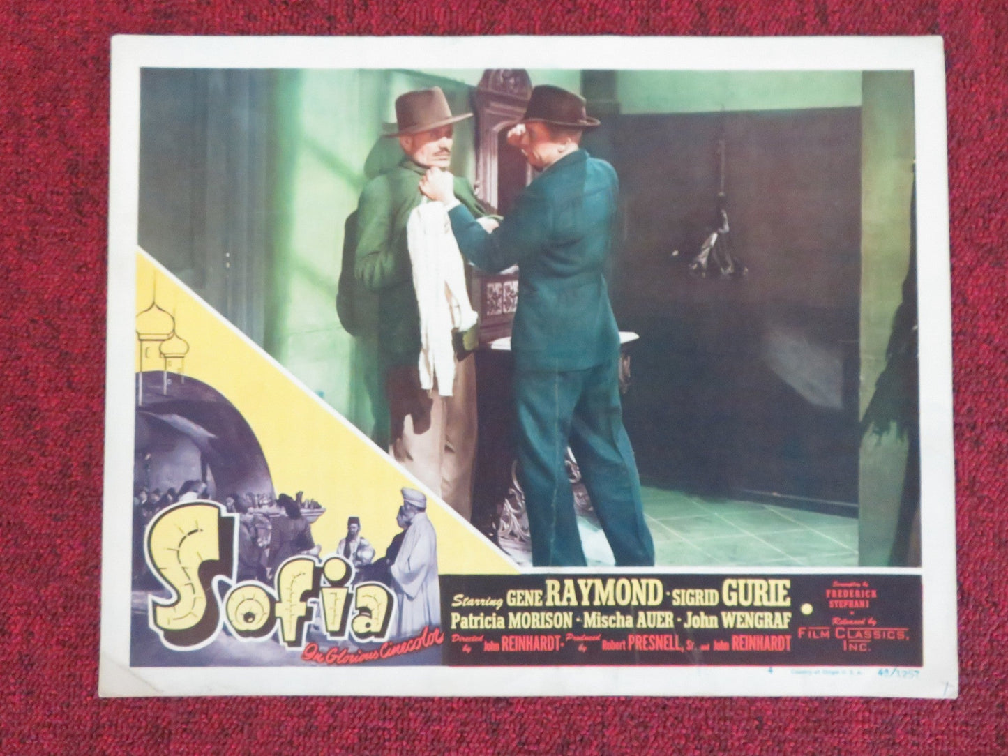 SOFIA US LOBBY CARD FULL SET GENE RAYMOND SIGRID GURIE 1948 Movie posters