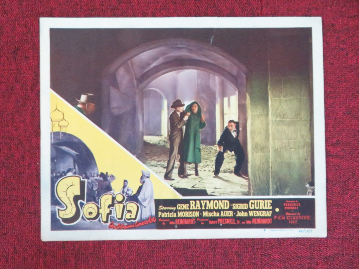 SOFIA US LOBBY CARD FULL SET GENE RAYMOND SIGRID GURIE 1948 Movie posters