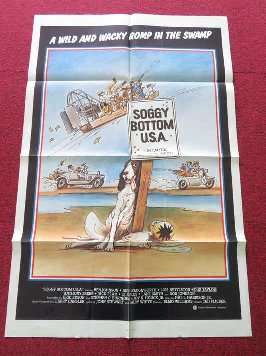 SOGGY BOTTOM U.S.A. FOLDED US ONE SHEET POSTER BEN JOHNSON DUB TAYLOR 1981 Rendezvous Cinema Movie posters