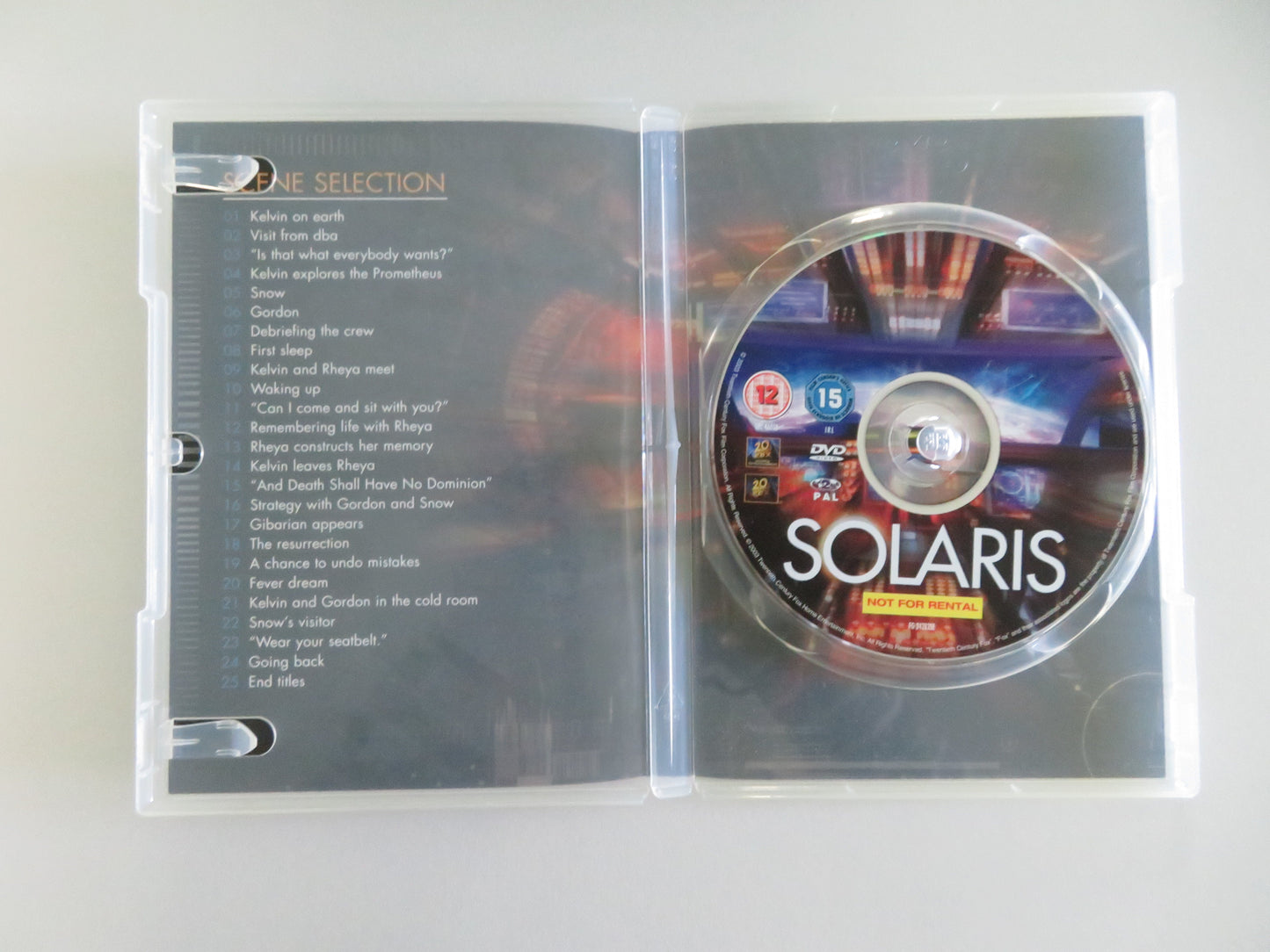 Solaris (DVD) George Clooney Natascha McElhone 2002 Region 2 Movie posters