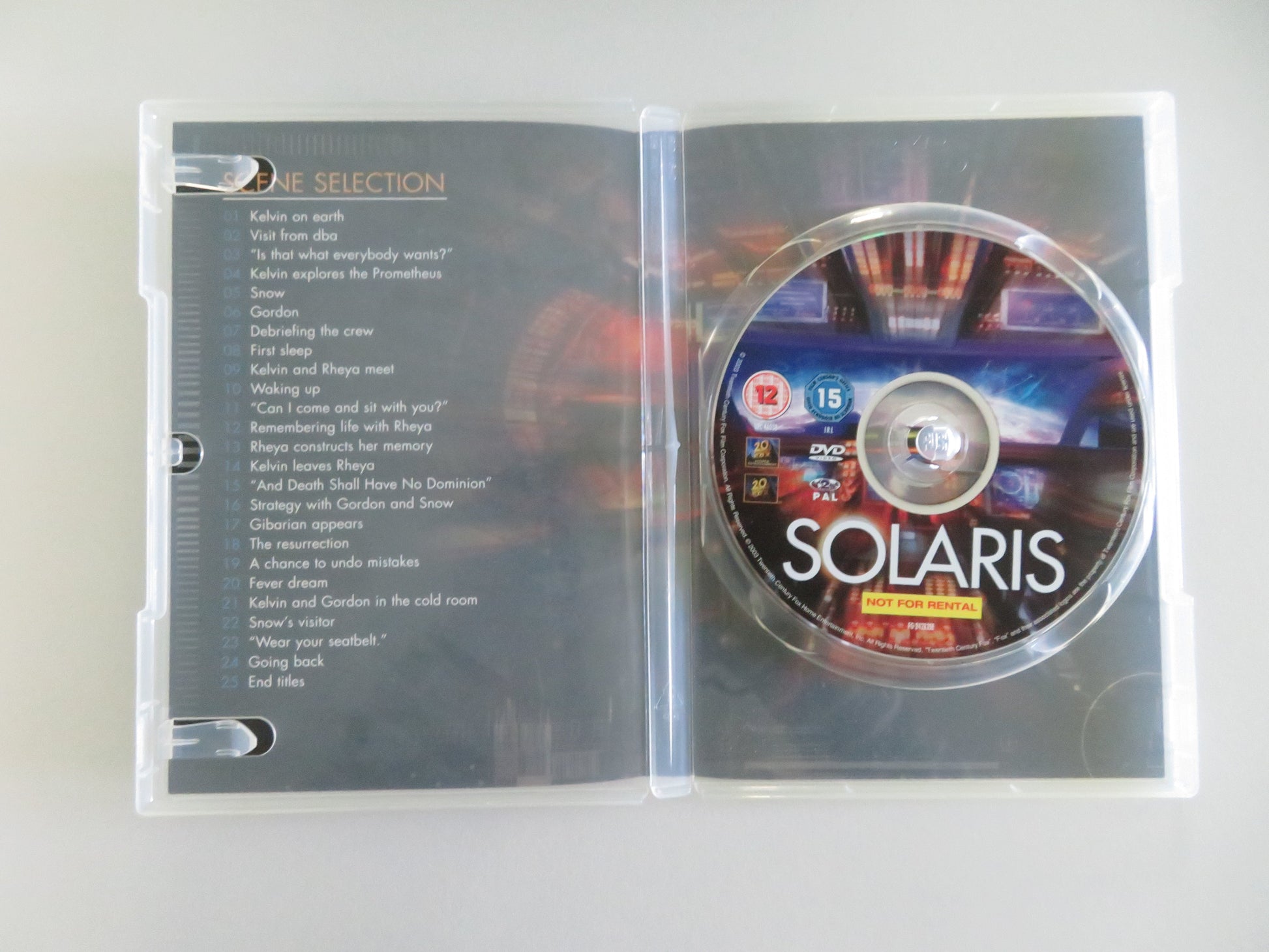 Solaris (DVD) George Clooney Natascha McElhone 2002 Region 2 Movie posters