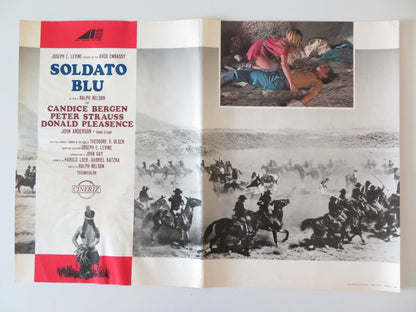 SOLDIER BLUE - C ITALIAN FOTOBUSTA POSTER CANDICE BERGEN DONALD PLEASENCE 1970 Rendezvous Cinema Movie posters