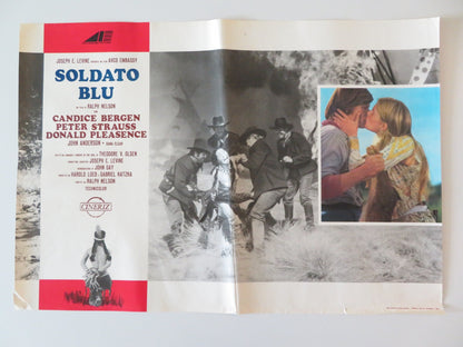 SOLDIER BLUE - D ITALIAN FOTOBUSTA POSTER CANDICE BERGEN DONALD PLEASENCE 1970 Rendezvous Cinema Movie posters