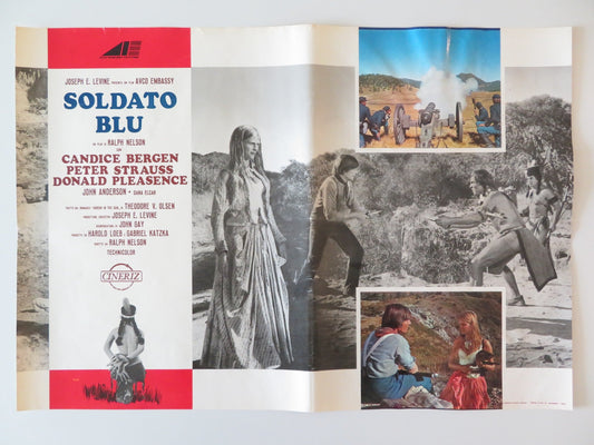SOLDIER BLUE - E ITALIAN FOTOBUSTA POSTER CANDICE BERGEN DONALD PLEASENCE 1970 Rendezvous Cinema Movie posters