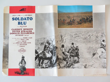 SOLDIER BLUE - F ITALIAN FOTOBUSTA POSTER CANDICE BERGEN DONALD PLEASENCE 1970 Rendezvous Cinema Movie posters