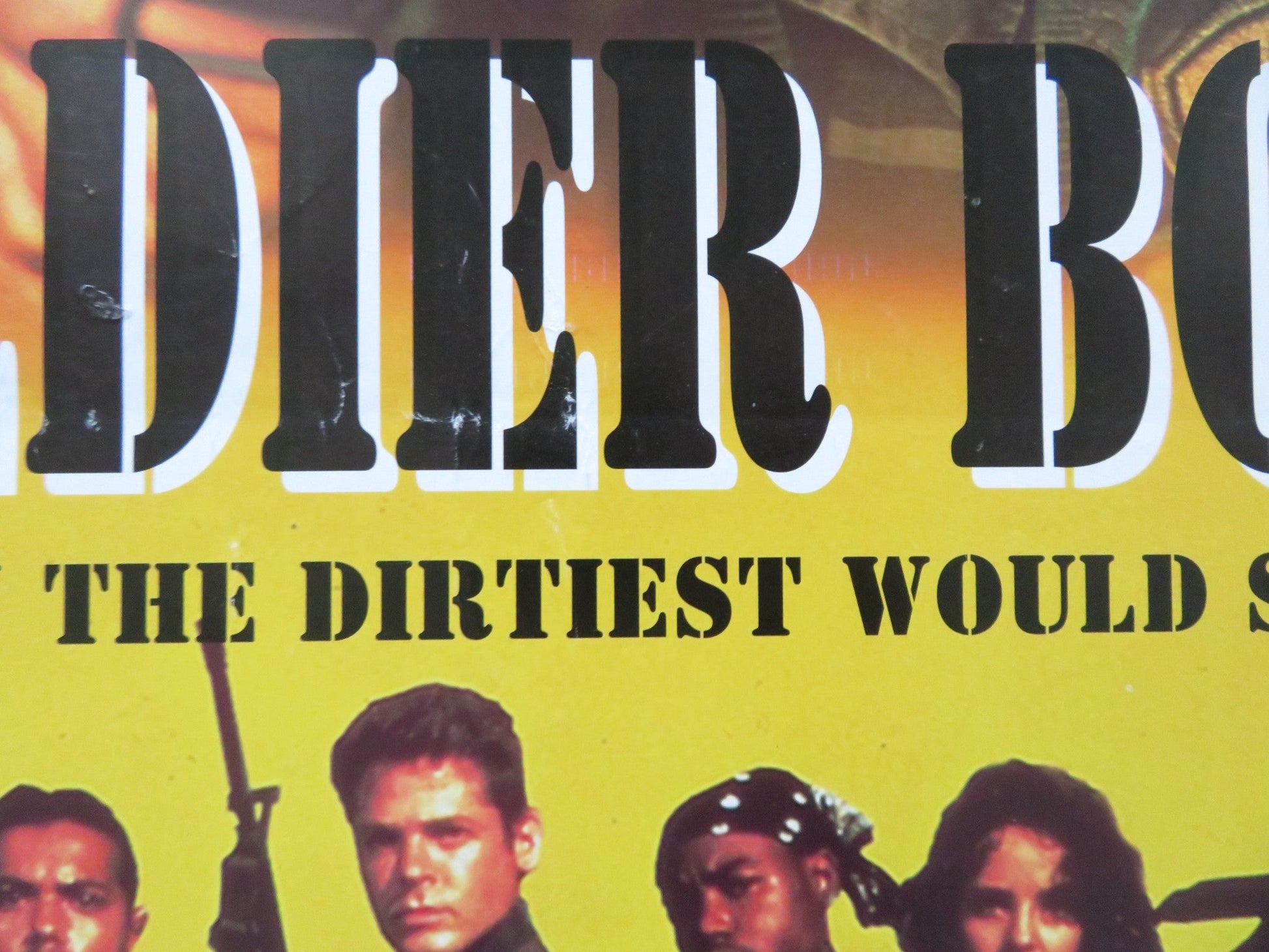 SOLDIER BOYZ VHS VIDEO POSTER MICHAELL DUDIKOFF TYRIN TURNER 1995 Rendezvous Cinema Movie posters