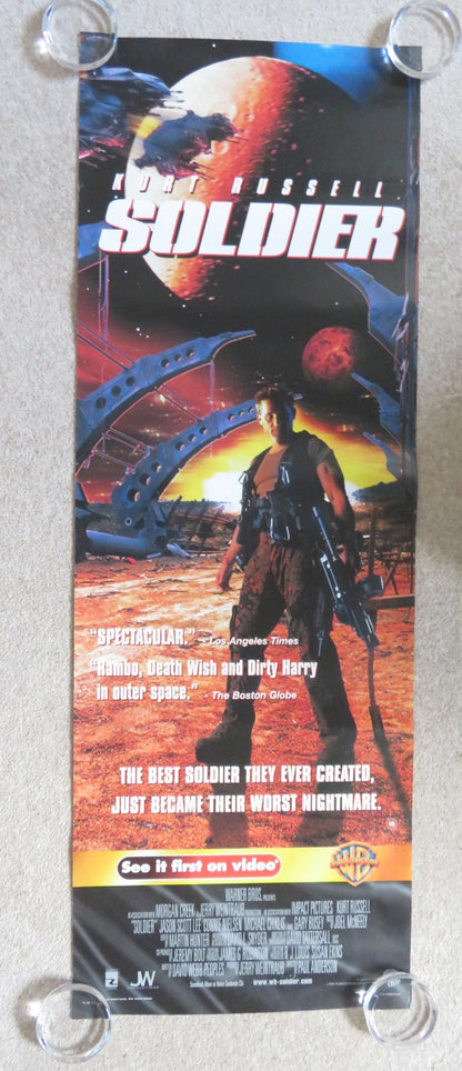 SOLDIER VHS VIDEO POSTER KURT RUSSELL JASON SCOTT LEE 1998 Rendezvous Cinema Movie posters