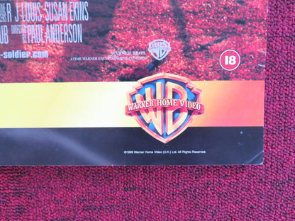 SOLDIER VHS VIDEO POSTER KURT RUSSELL JASON SCOTT LEE 1999 Rendezvous Cinema Movie posters