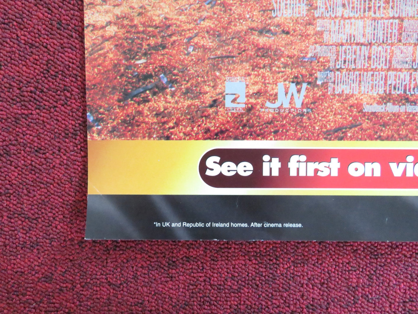 SOLDIER VHS VIDEO POSTER KURT RUSSELL JASON SCOTT LEE 1999 Rendezvous Cinema Movie posters