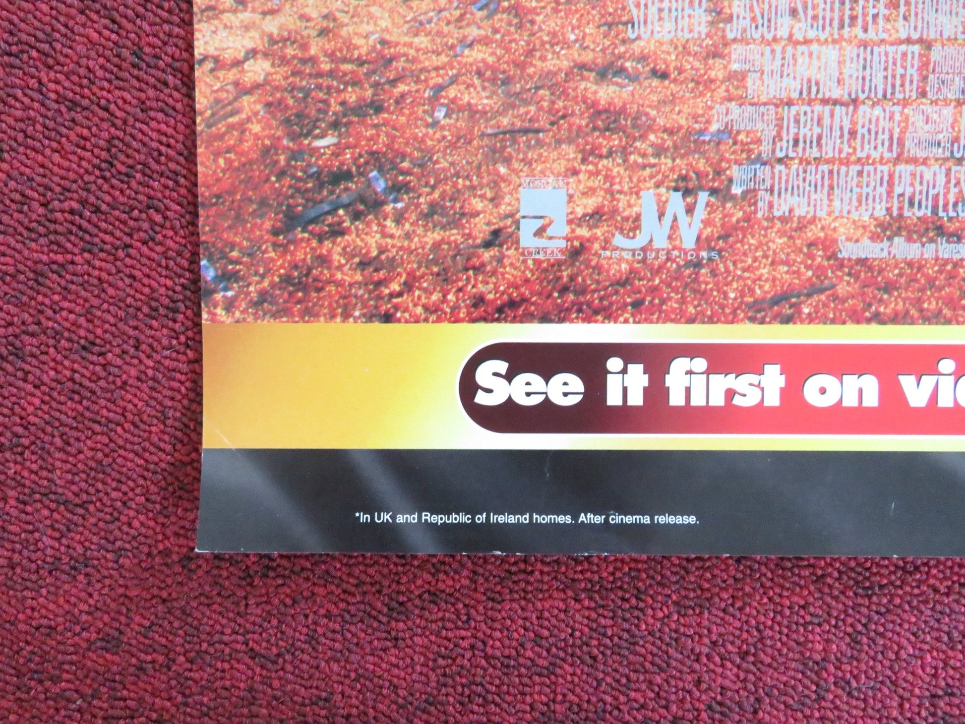 SOLDIER VHS VIDEO POSTER KURT RUSSELL JASON SCOTT LEE 1999 Rendezvous Cinema Movie posters