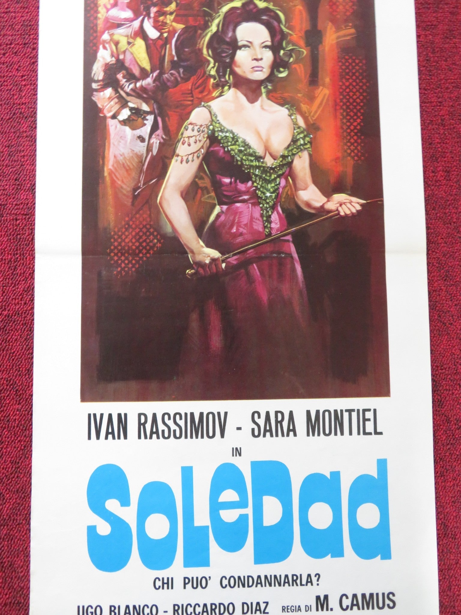 SOLEDAD ITALIAN LOCANDINA POSTER IVAN RASSIMOV SARA MONTIEL R1971 Rendezvous Cinema Movie posters