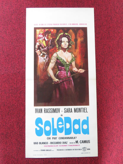 SOLEDAD ITALIAN LOCANDINA POSTER IVAN RASSIMOV SARA MONTIEL R1971 Rendezvous Cinema Movie posters