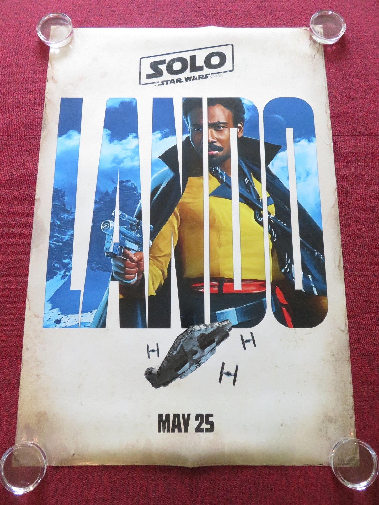 SOLO: A STAR WARS STORY - B US ONE SHEET ROLLED POSTER ALDEN EHRENREICH 2018 Rendezvous Cinema Movie posters
