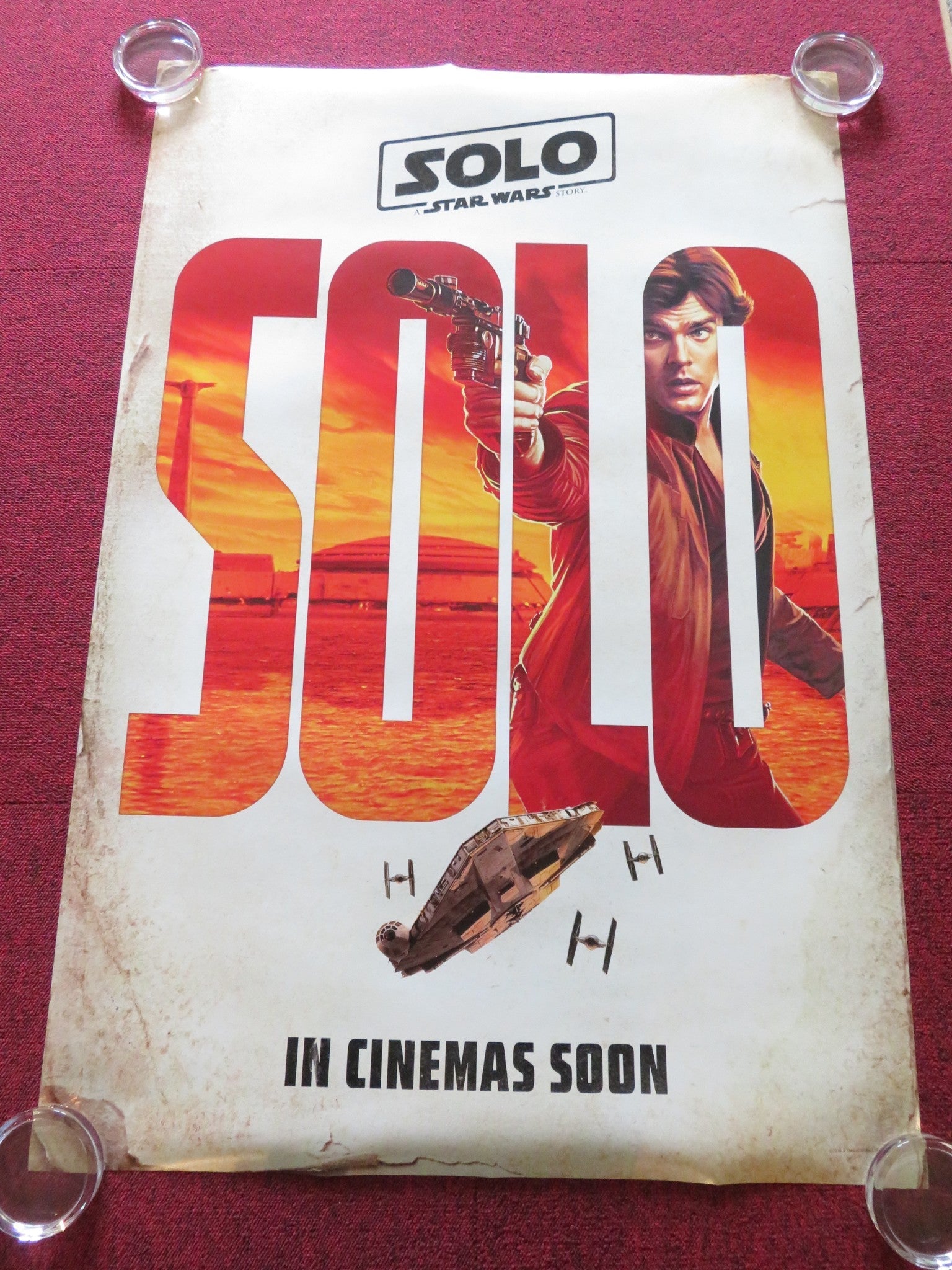 SOLO: A STAR WARS STORY - C US ONE SHEET ROLLED POSTER ALDEN EHRENREICH 2018 Rendezvous Cinema Movie posters
