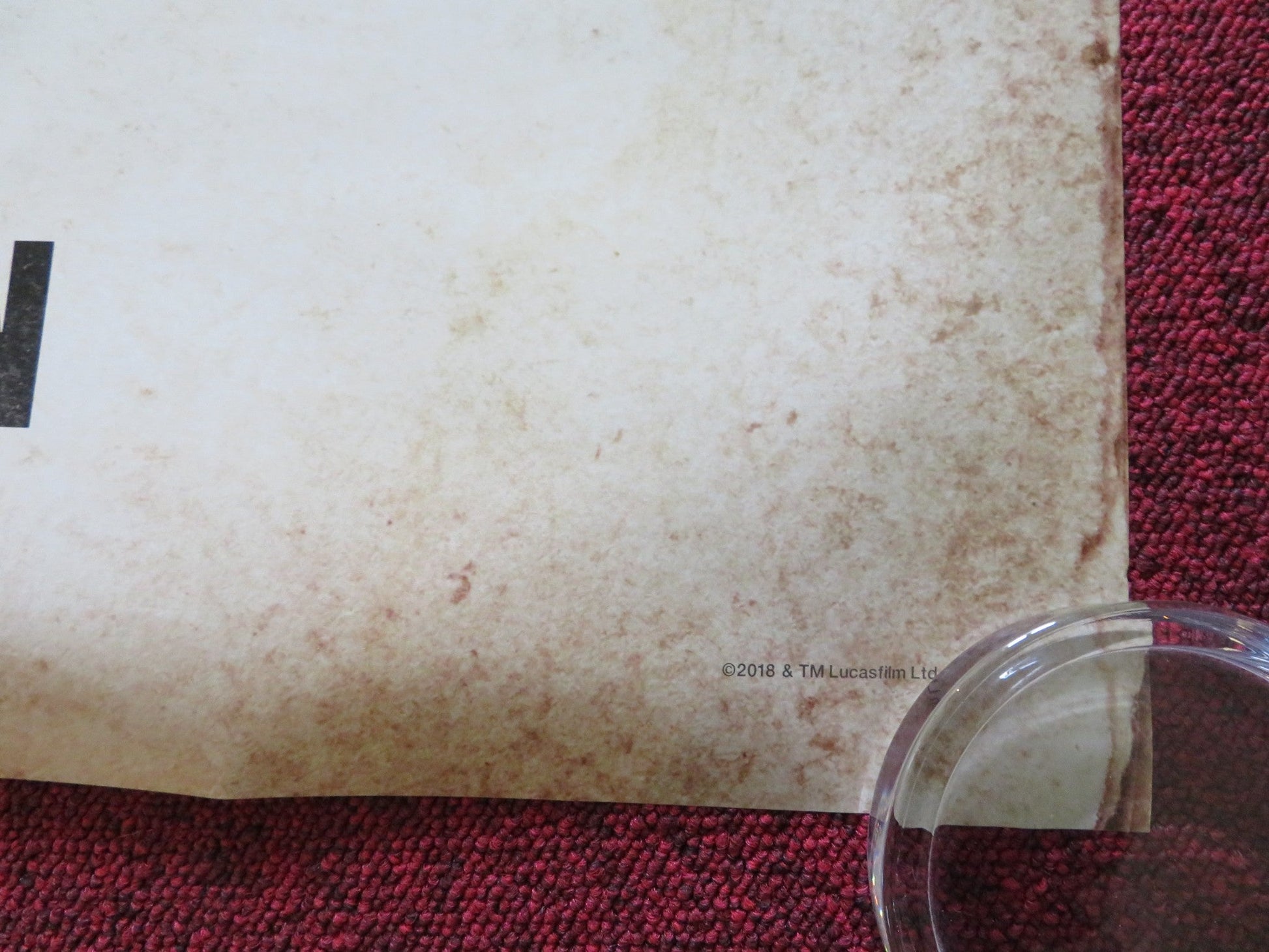 SOLO: A STAR WARS STORY - C US ONE SHEET ROLLED POSTER ALDEN EHRENREICH 2018 Rendezvous Cinema Movie posters