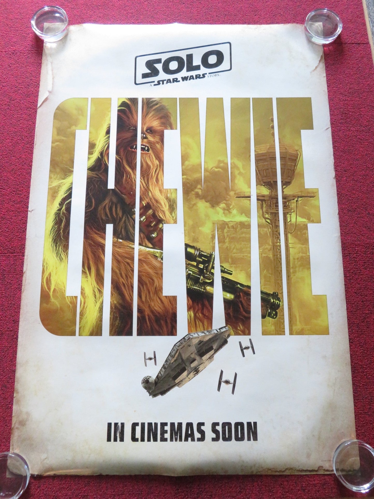 SOLO: A STAR WARS STORY - CHEWIE US ONE SHEET ROLLED POSTER A. EHRENREICH 2018 Rendezvous Cinema Movie posters