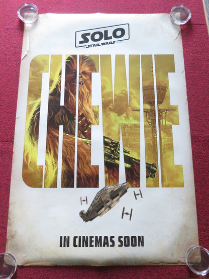 SOLO: A STAR WARS STORY - CHEWIE US ONE SHEET ROLLED POSTER A. EHRENREICH 2018 Rendezvous Cinema Movie posters