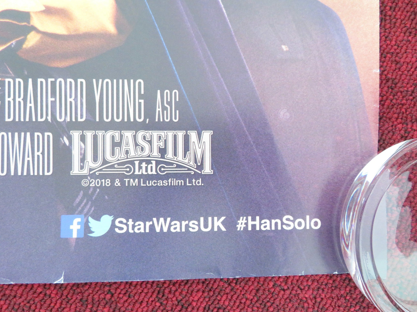 SOLO: A STAR WARS STORY UK QUAD ROLLED POSTER ALDEN EHRENREICH W. HARRELSON 2018 Movie posters