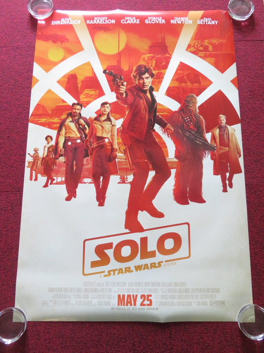 SOLO: A STAR WARS STORY US ONE SHEET ROLLED POSTER ALDEN EHRENREICH 2018 Rendezvous Cinema Movie posters