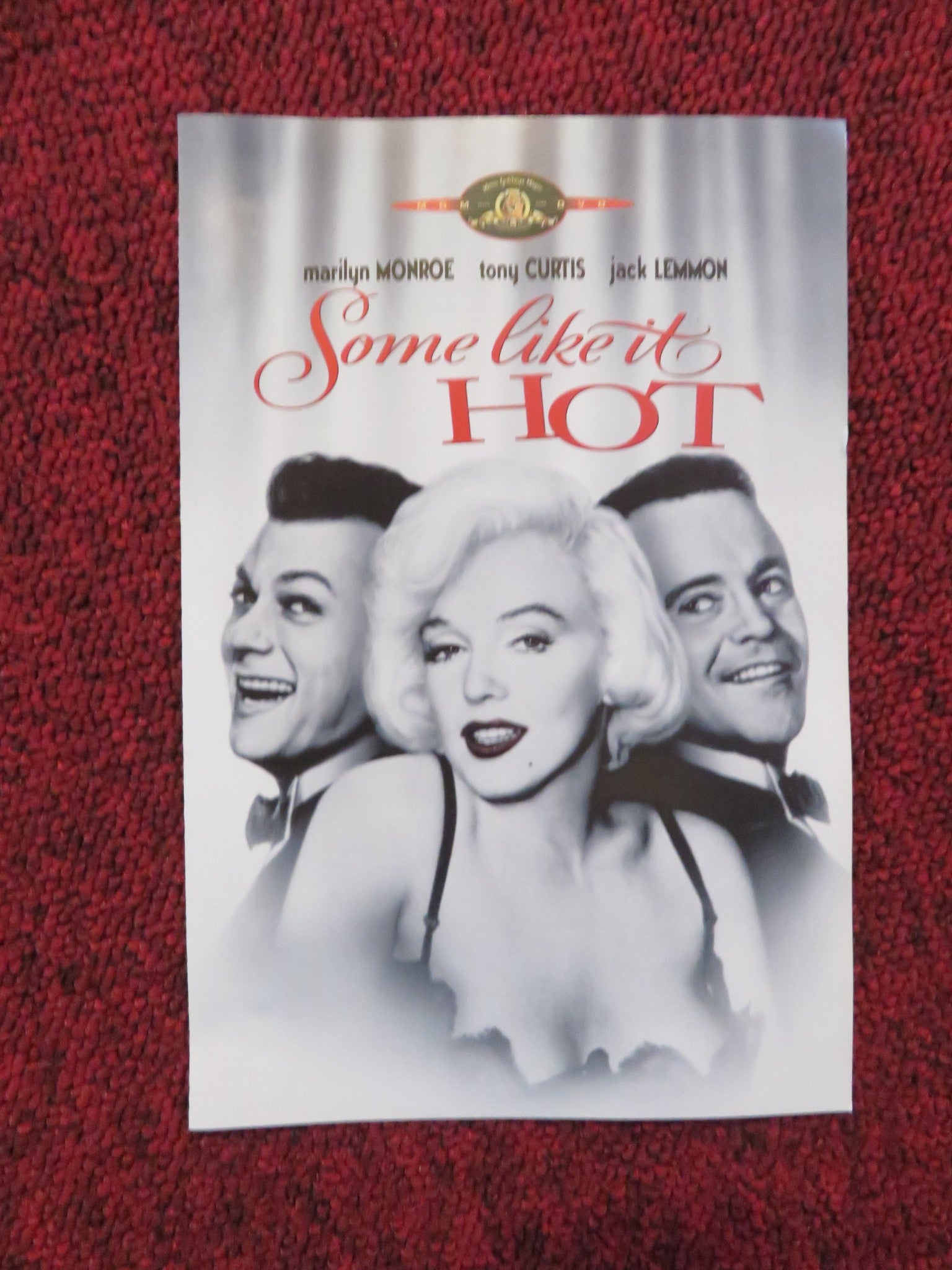 SOME LIKE IT HOT (DVD) MARILYN MONROE JACK LEMMON TONY CURTIS 1959 REGION 2 Rendezvous Cinema Movie posters