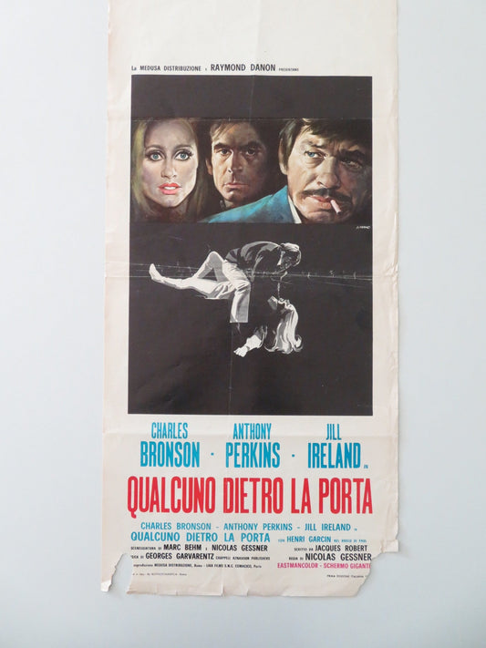 SOMEONE BEHIND THE DOOR ITALIAN LOCANDINA POSTER BRONSON ANTHONY PERKINS 1971 Movie posters