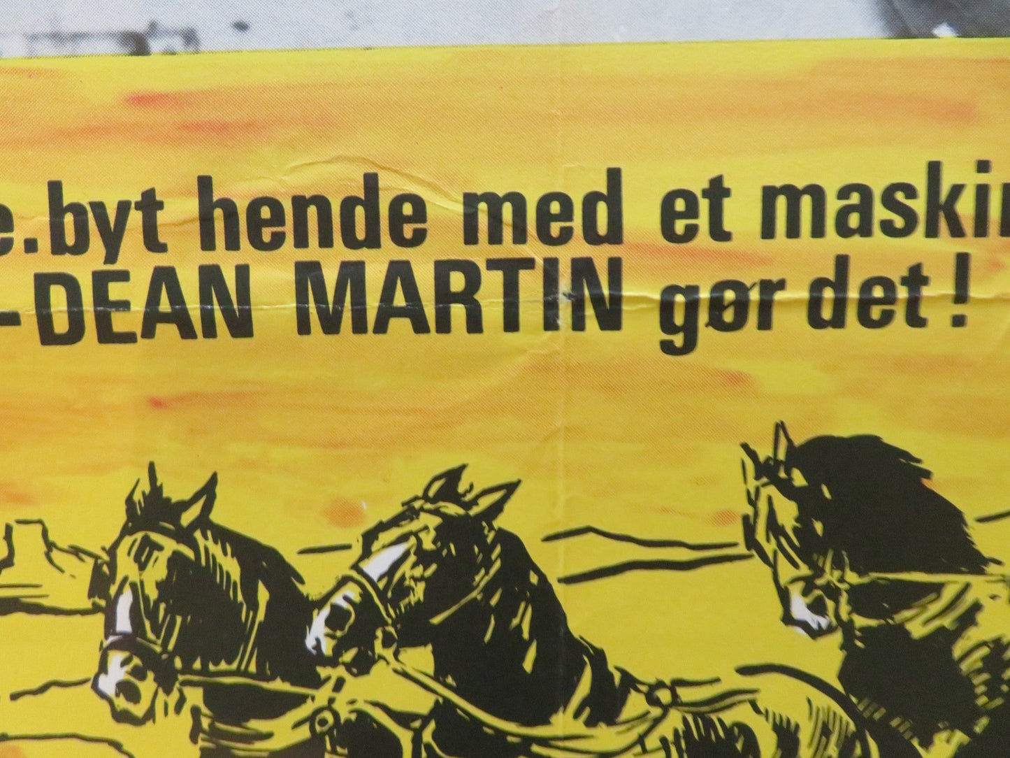 SOMETHING BIG DANISH POSTER ROLLED DEAN MARTIN HONOR BLACKMAN 1972 Rendezvous Cinema Movie posters