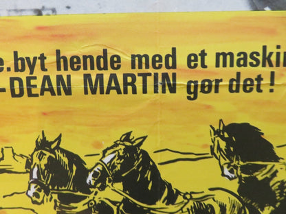 SOMETHING BIG DANISH POSTER ROLLED DEAN MARTIN HONOR BLACKMAN 1972 Rendezvous Cinema Movie posters