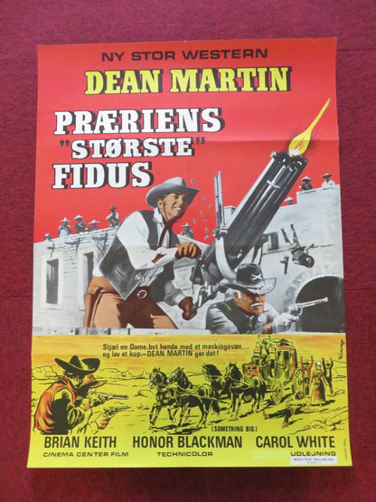 SOMETHING BIG DANISH POSTER ROLLED DEAN MARTIN HONOR BLACKMAN 1972 Rendezvous Cinema Movie posters